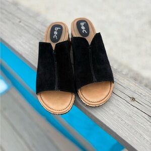b.o.c. Women's Black Slide Sandals